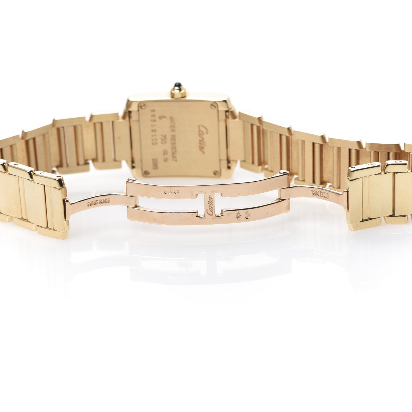 18K Yellow Gold 20mm Tank Francaise Quartz Watch