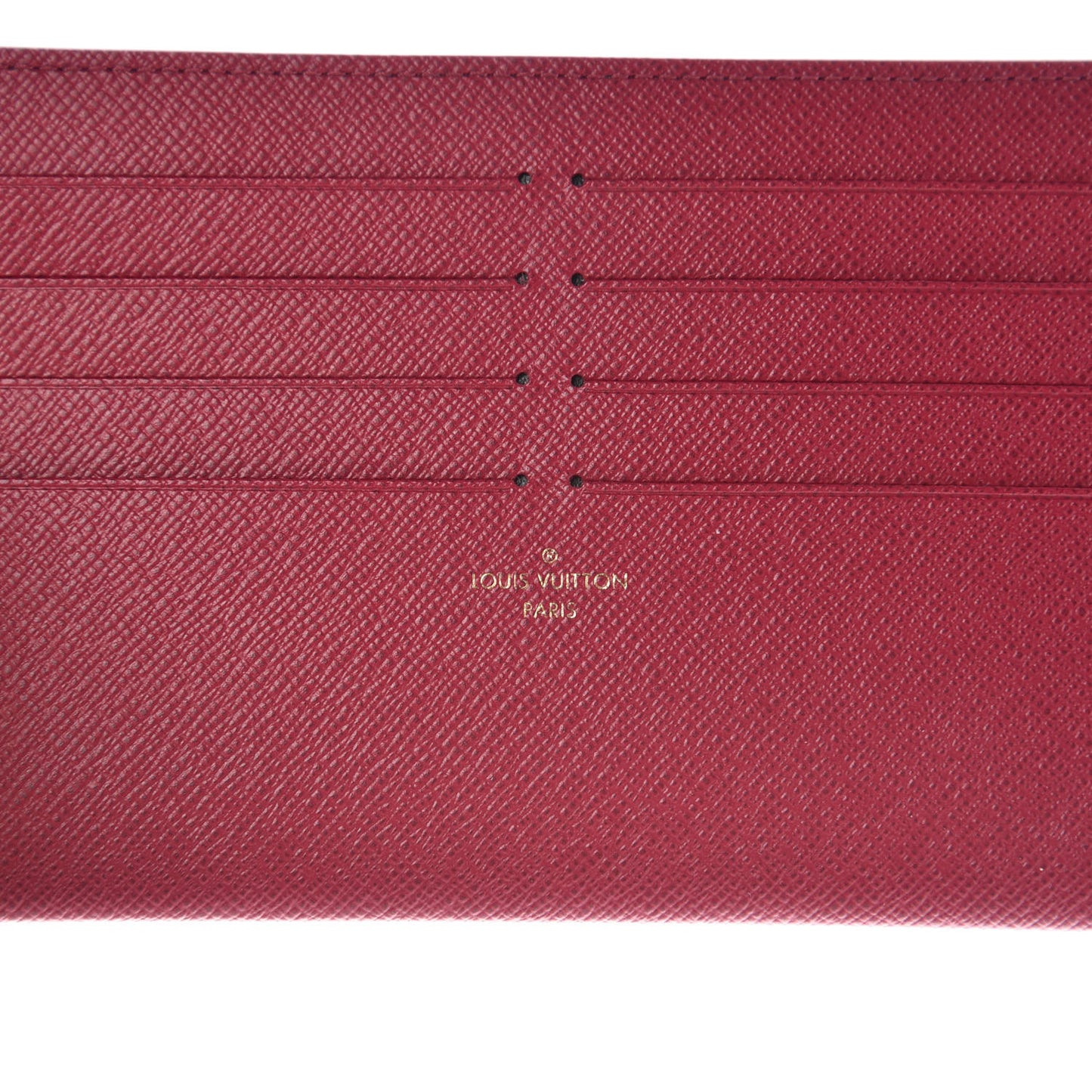 Calfskin Felicie Card Holder Insert Fuchsia
