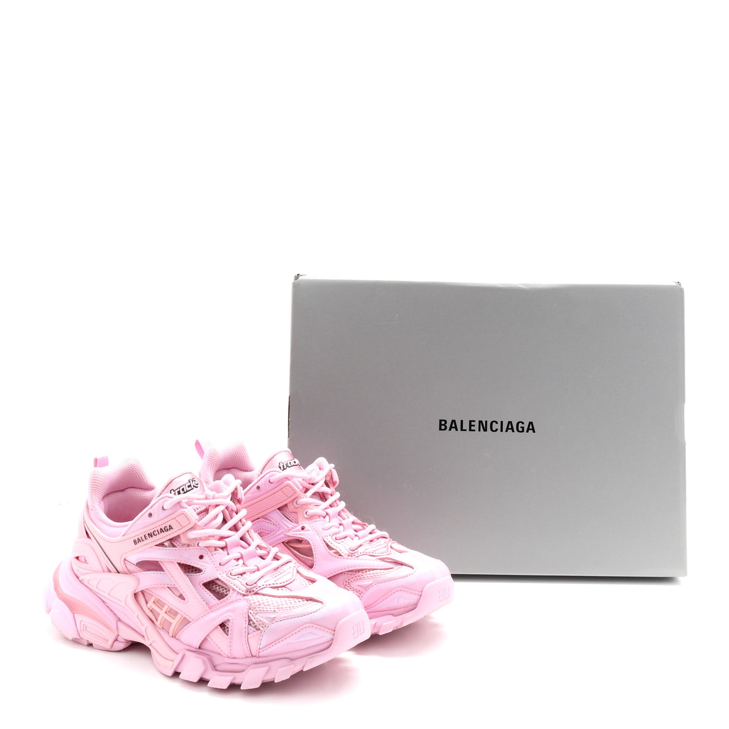 Rubber Mesh Monocolor Clear Sole Womens Track.2 Open Sneakers 39 Pink