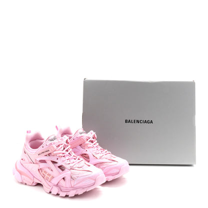 Balenciaga Rubber Mesh Monocolor Clear Sole Womens Track.2 Open Sneakers 39 Pink 10 of 10