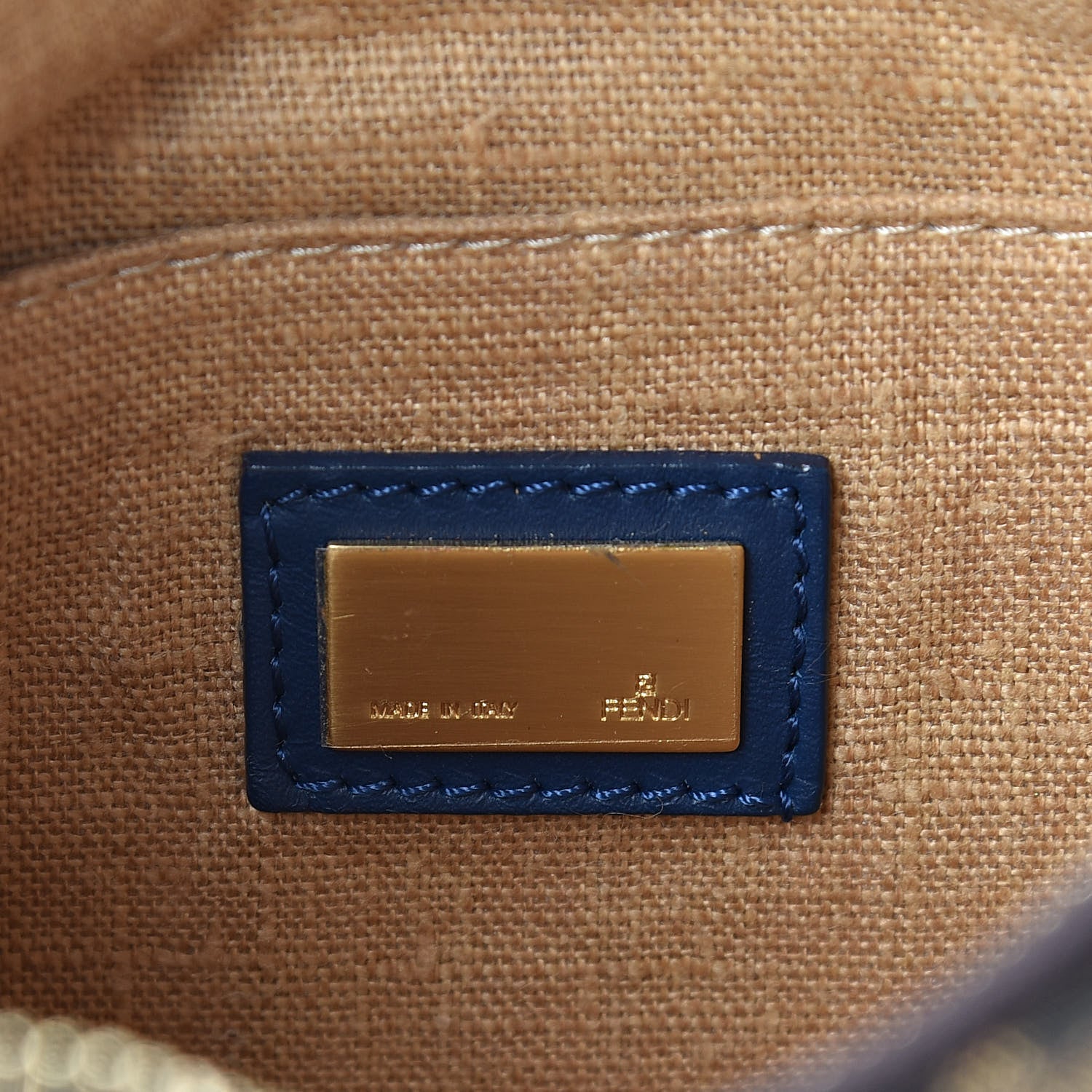 Fendi Zucca Small Hobo Tobacco Petrolio 10 of 12