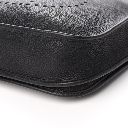 Hermes Taurillon Clemence Evelyne III PM Black 9 of 10
