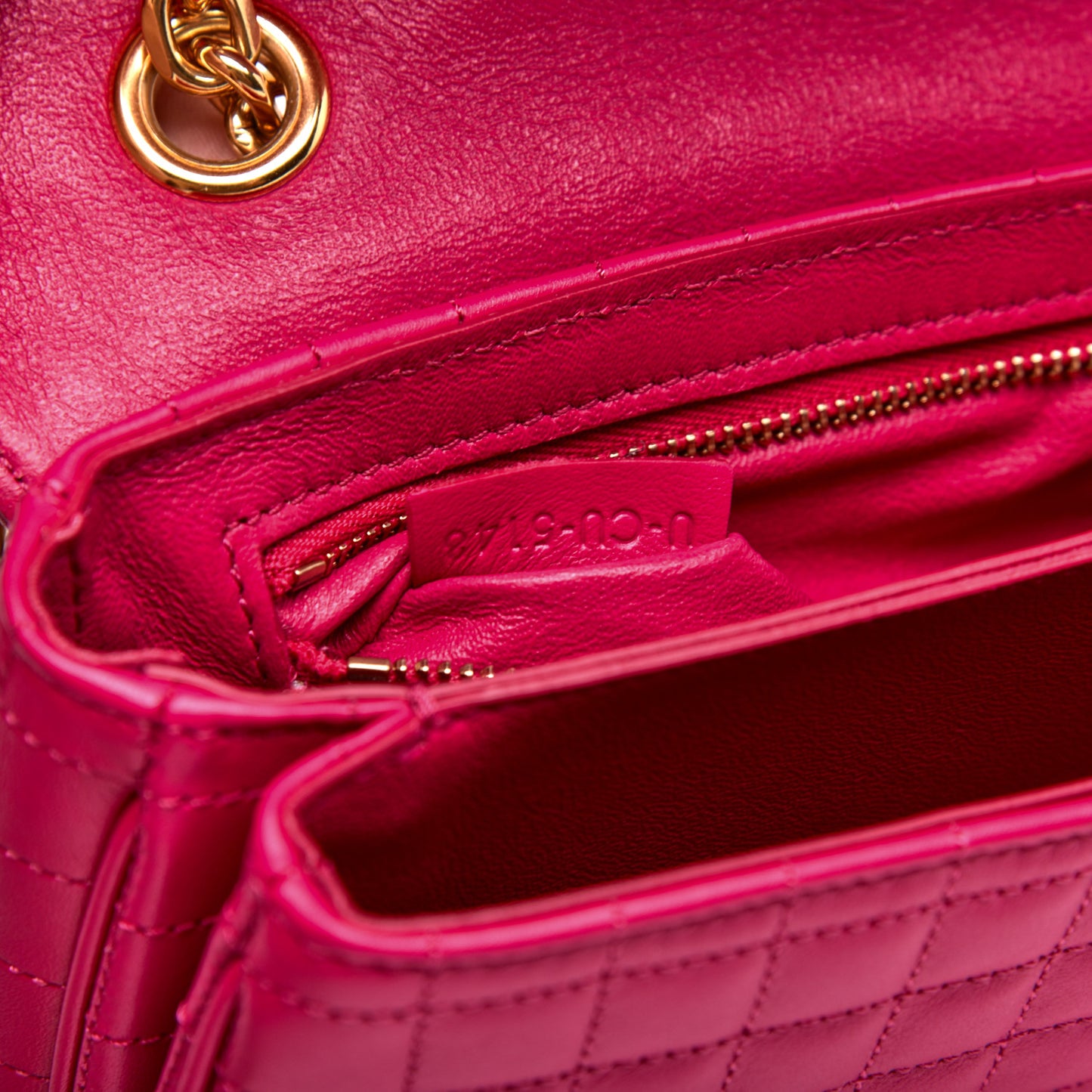 Calfskin Quilted Small C Bag Pink