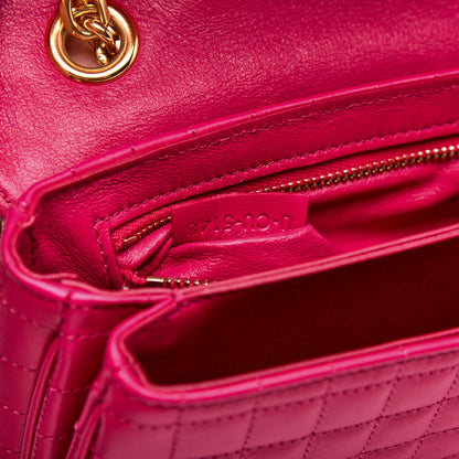 Celine Calfskin Quilted Small C Bag Pink 9 of 9