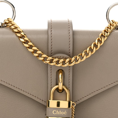 Chloe Shiny Goatskin Calfskin Mini Aby Chain Shoulder Bag Motty Grey 7 of 14
