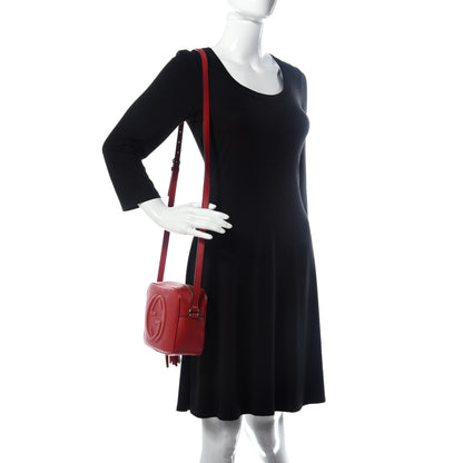 Gucci Pebbled Calfskin Small Soho Disco Bag Tabasco Red 2 of 10