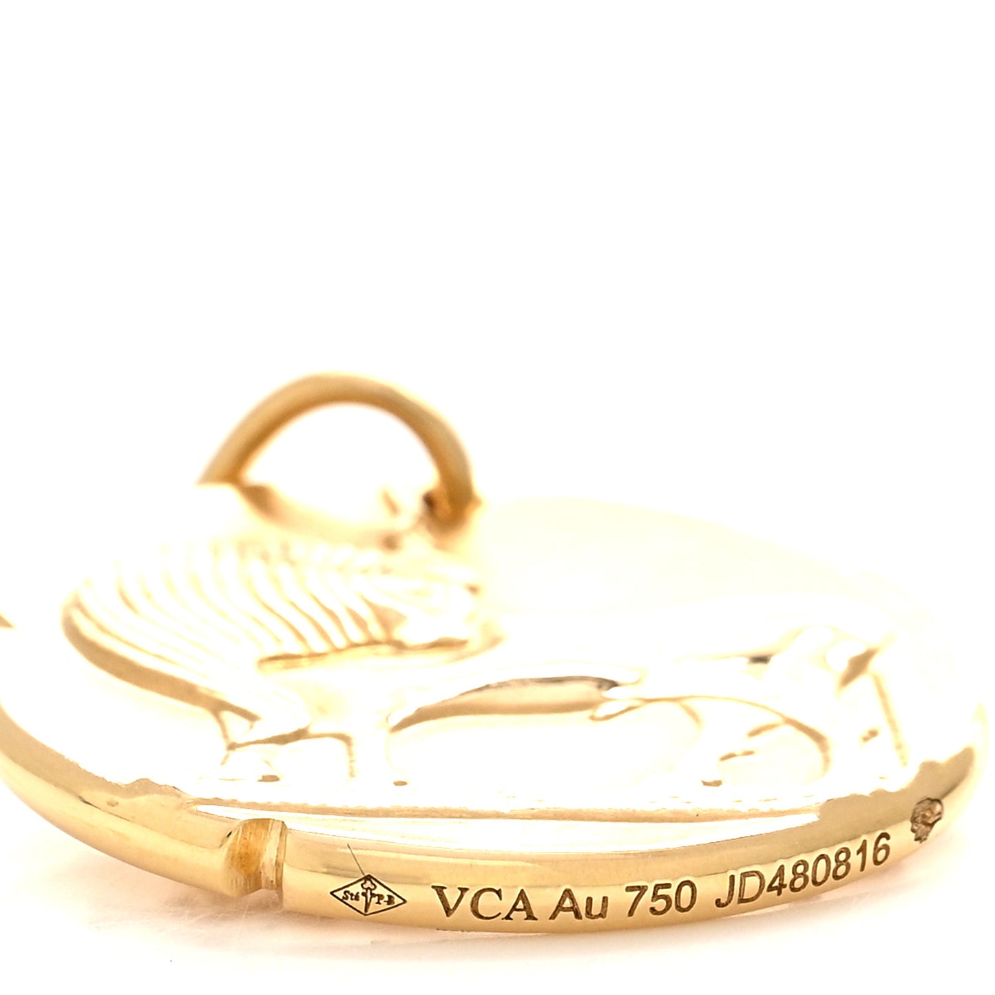 18K Yellow Gold Zodiac Taurus Pendant