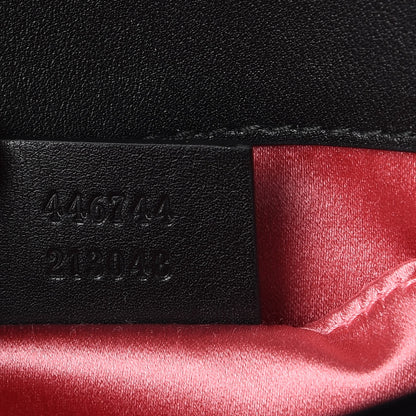Gucci Velvet Matelasse Mini GG Marmont Shoulder Bag Black 8 of 9