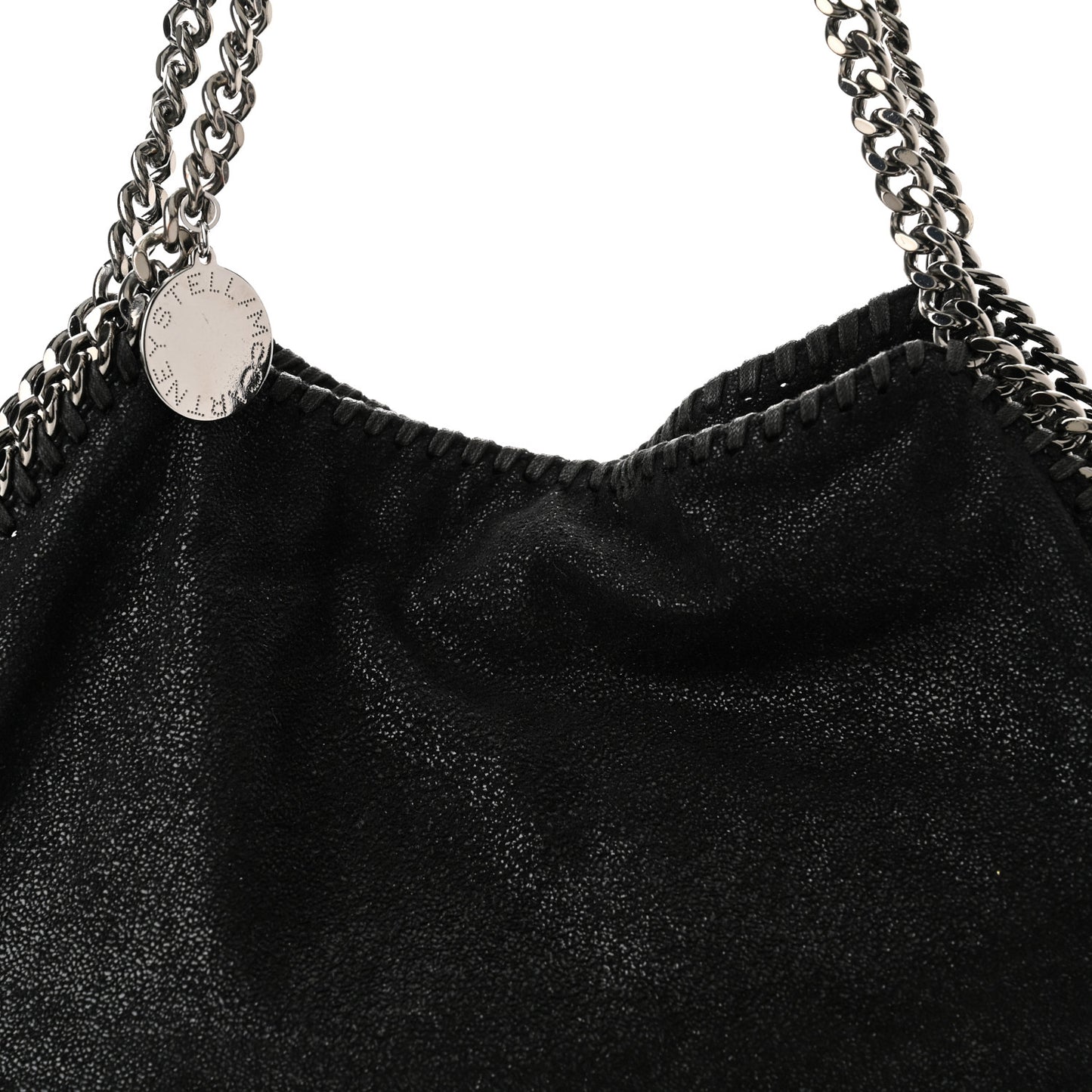 Shaggy Deer Falabella Fold Over Tote Black