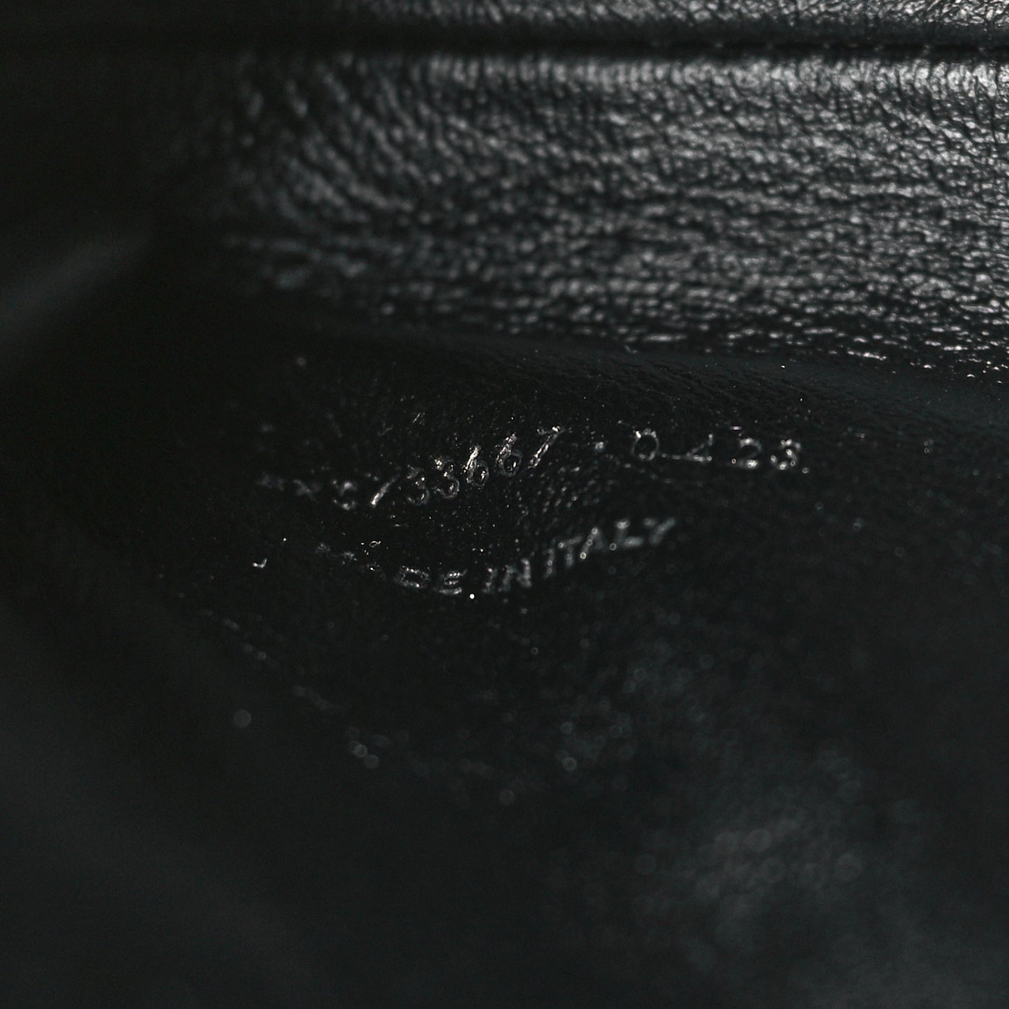 Lambskin Quilted Gaby Zipped Pouch Black