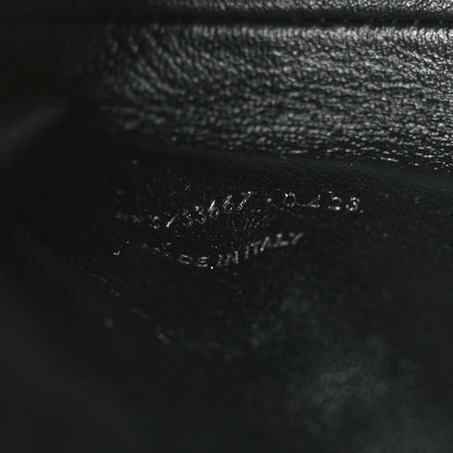 Saint Laurent Lambskin Quilted Gaby Zipped Pouch Black 7 of 9