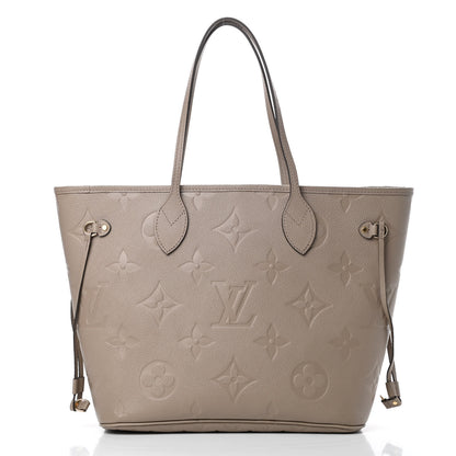 Louis Vuitton Empreinte Monogram Giant Neverfull MM Tourterelle 2 of 11