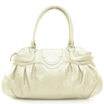 FASHIONPHILE SALVATOREFERRAGAMOLeatherMarisaMetallicGold 4 of 8