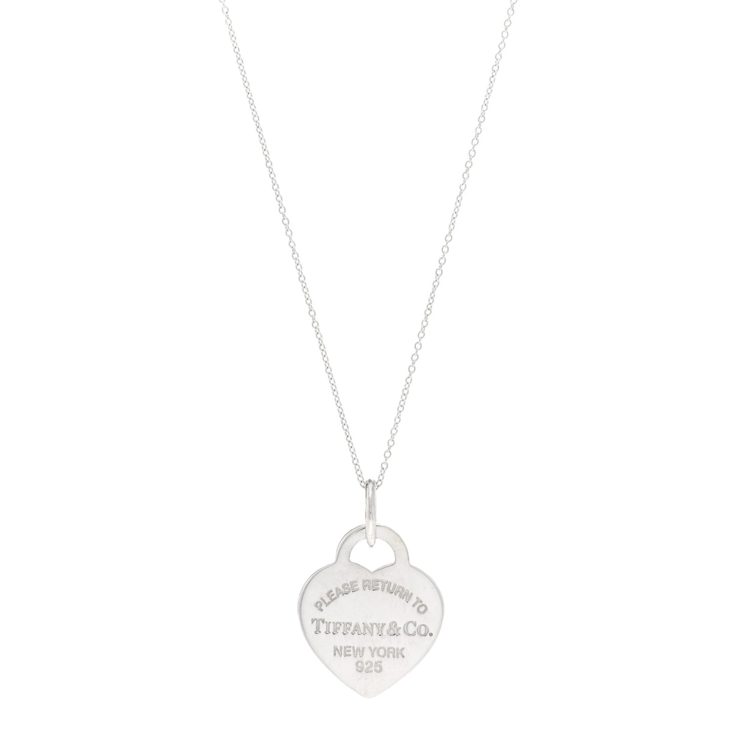 Sterling Silver Medium Return To Tiffany Heart Pendant Necklace