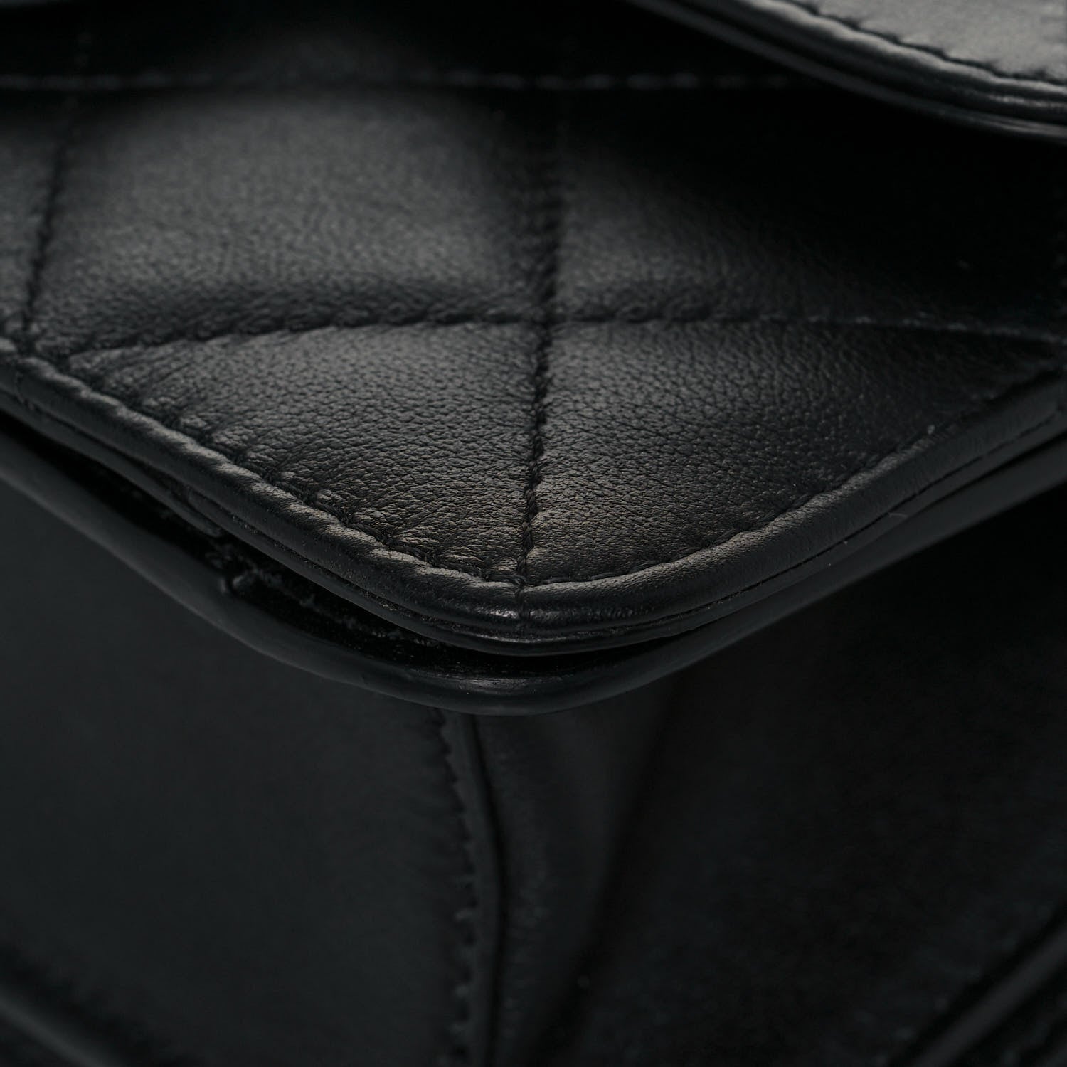 Chanel Calfskin Quilted Small Top Handle Flap Black 8 of 11