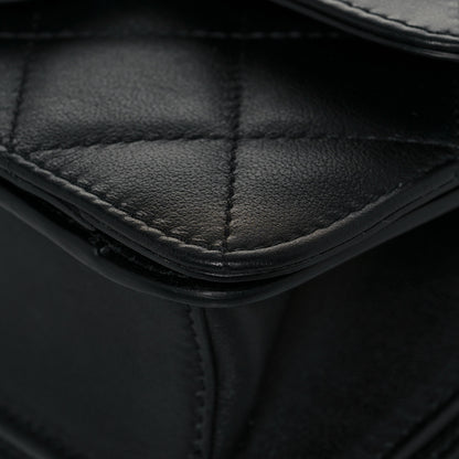 Chanel Calfskin Quilted Small Top Handle Flap Black 8 of 11