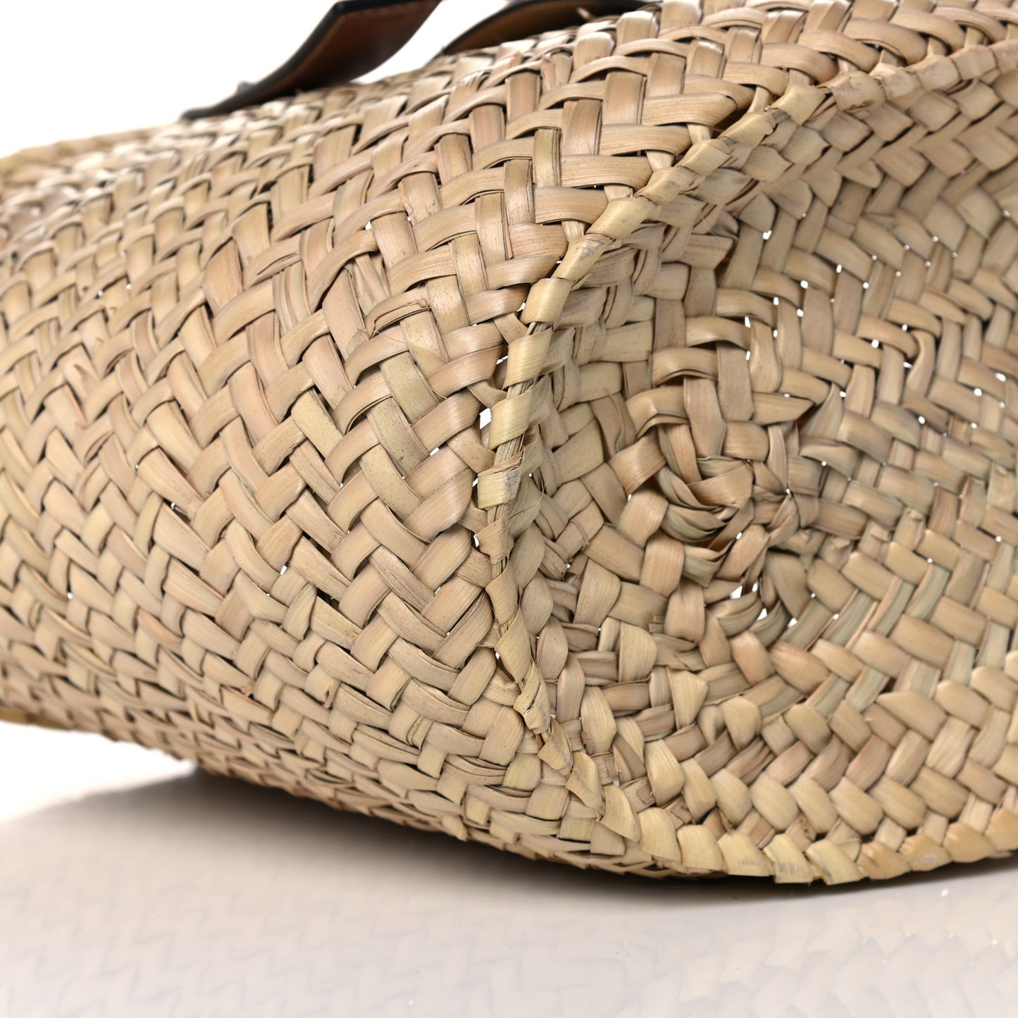 Raffia Basket Tote Bag Natural Tan