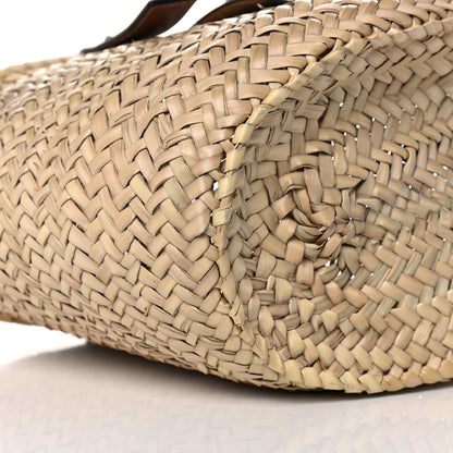 Loewe Raffia Basket Tote Bag Natural Tan 9 of 10