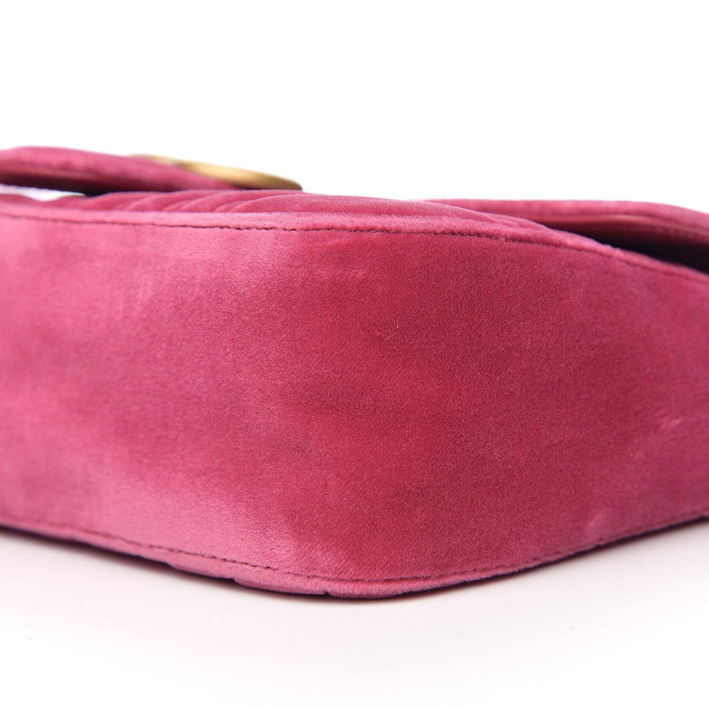 Velvet Matelasse Small GG Marmont Shoulder Bag Light Raspberry Rose