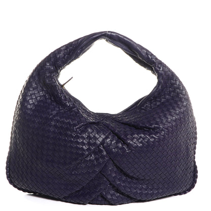 Bottega Veneta Nappa Intrecciato Pleated Large Veneta Hobo Turbolence 1 of 9