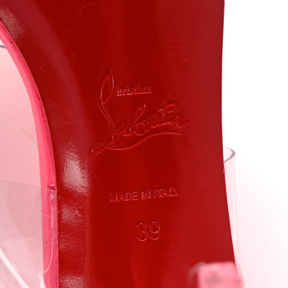 Christian Louboutin Patent PVC Just Nothing 85 Slide Sandals 39 Magnifique 7 of 9