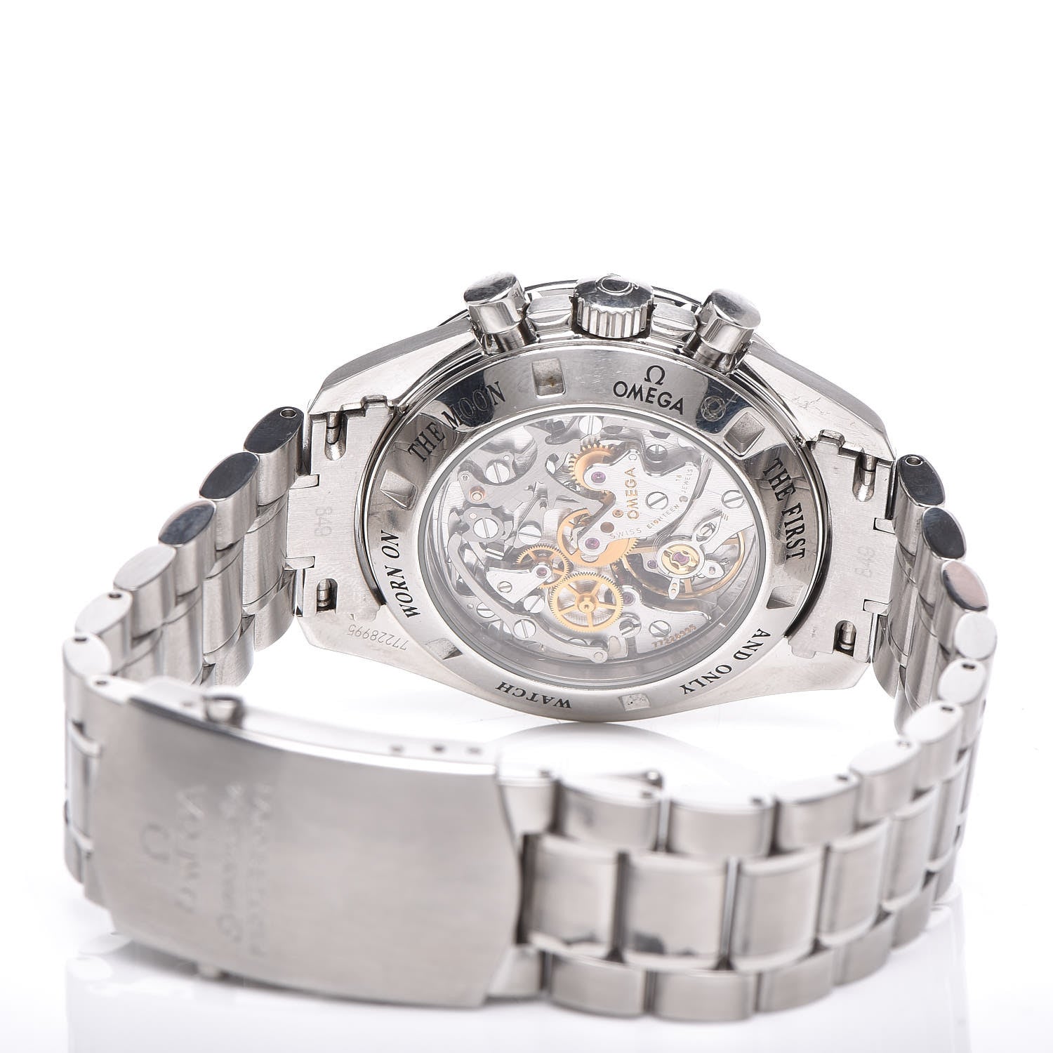 Omega Stainless Steel 42mm Speedmaster Moonwatch Professional Chronograph Manual Winding Watch Black 3573.50.00 7 of 8