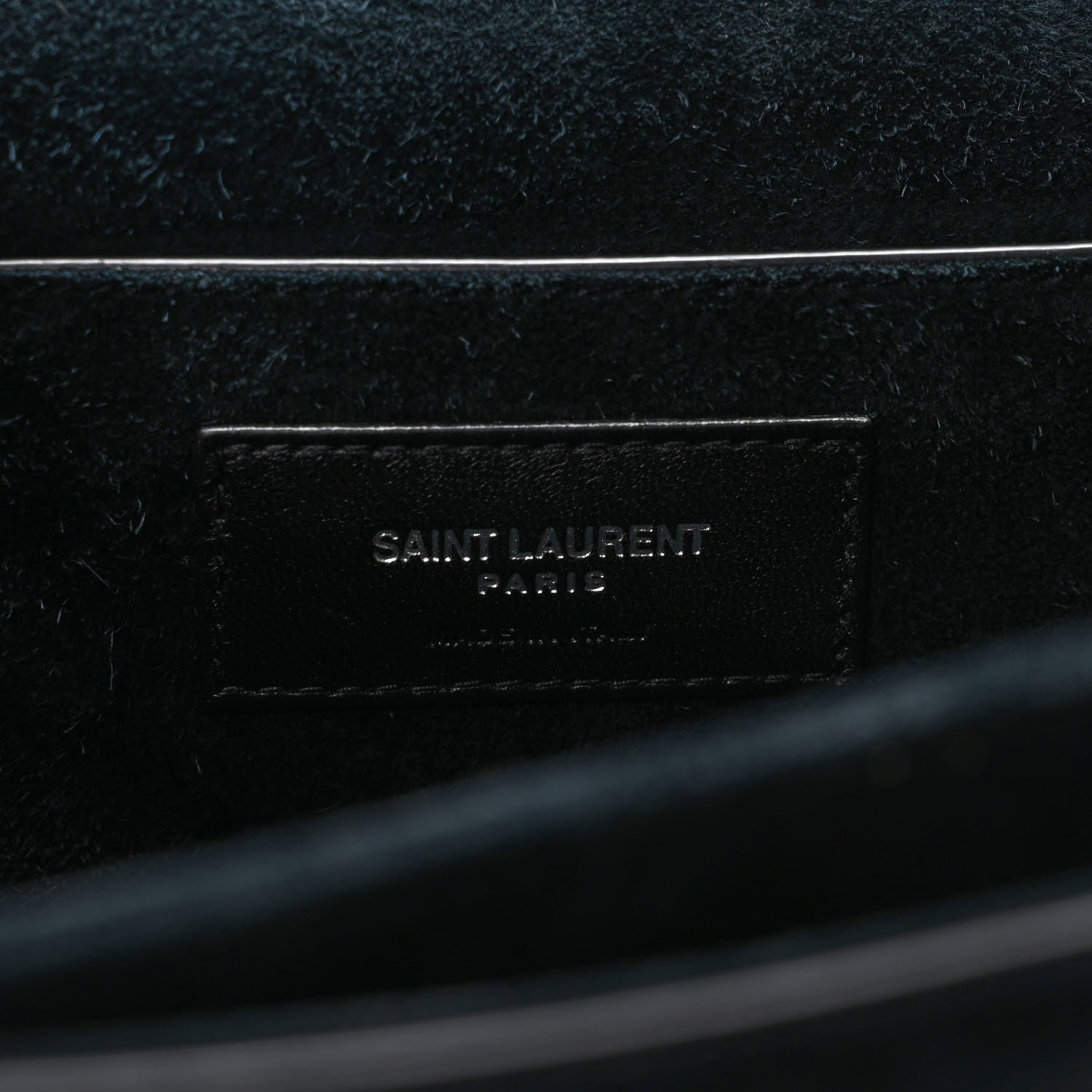 Saint Laurent Smooth Calfskin Suede Medium Bellechasse Black 6 of 8