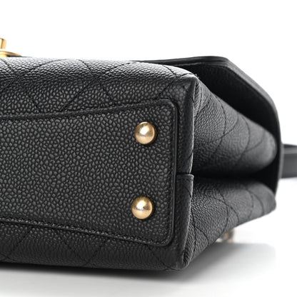 Chanel Grained Calfskin Small Stitched Flap Black 10 of 11