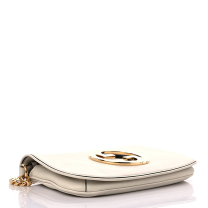 Gucci Roxy Calfskin Blondie Chain Shoulder Flap Bag Mystic White 4 of 9