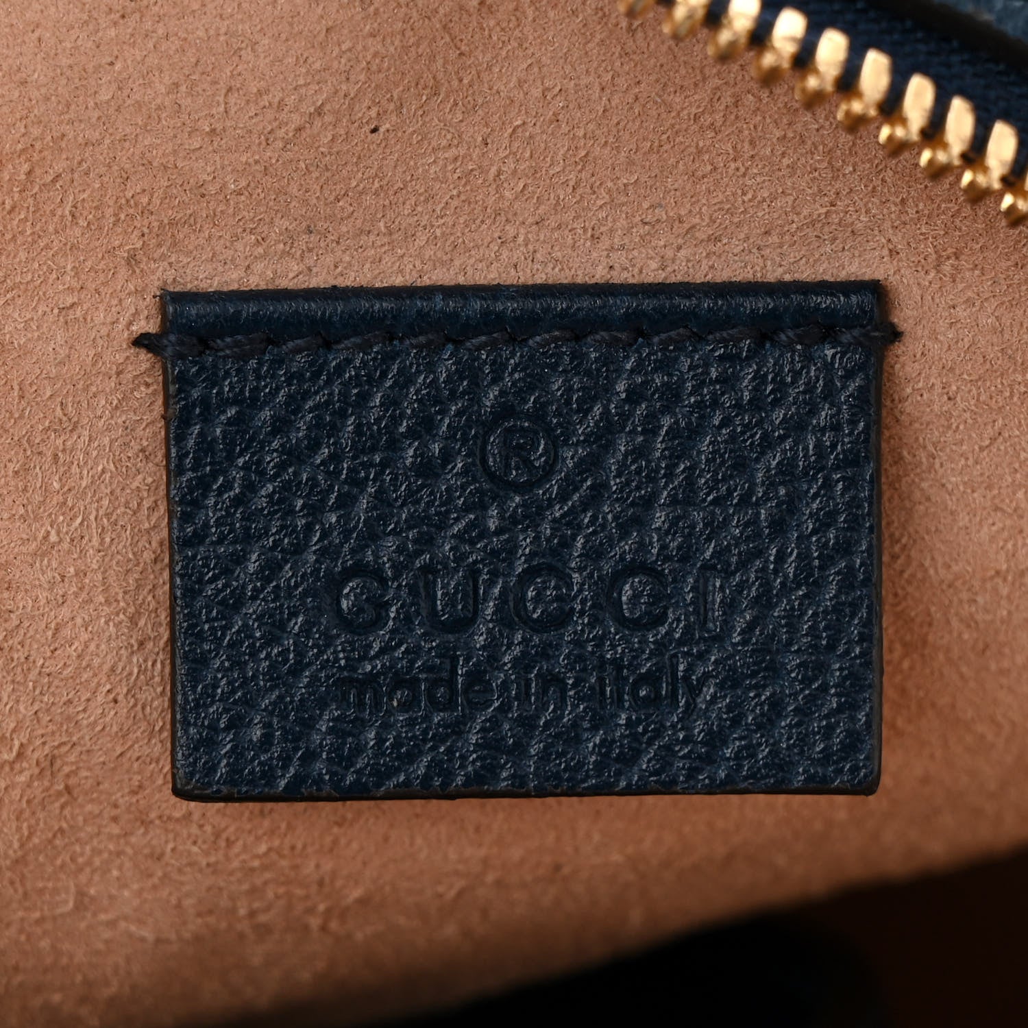 Gucci Soft Textured Calfskin Web Mini Ophidia Round Shoulder Bag Blue Agata 6 of 11