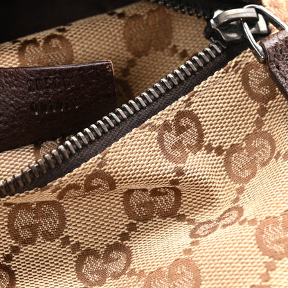 Gucci GG Monogram Double Pocket Belt Bag Dark Brown 6 of 9