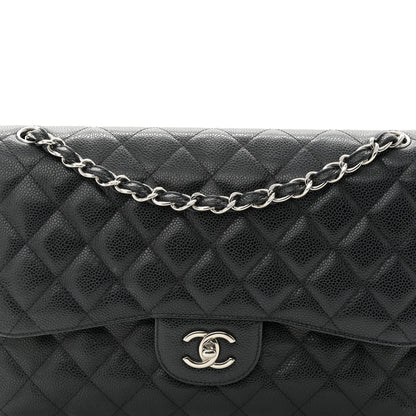 Chanel Caviar Quilted Jumbo Double Flap Black 8 of 10