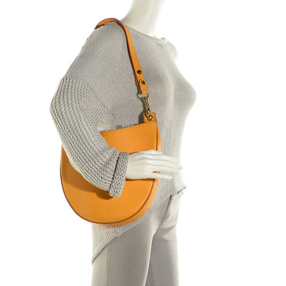 Celine Crisped Calfskin Small Hobo Saffron 2 of 8