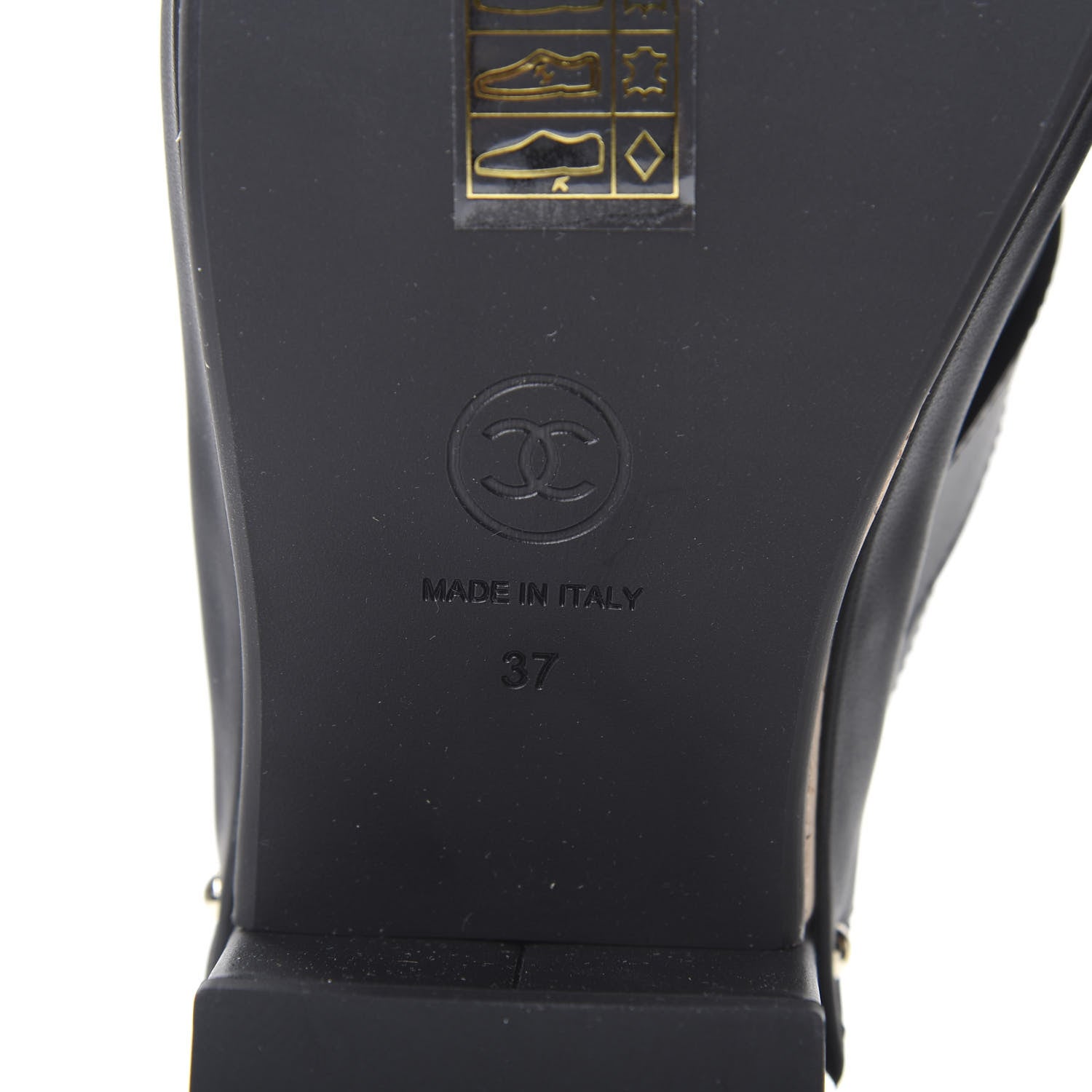 Chanel Calfskin CC Turn Lock Clogs 37 Black 7 of 8