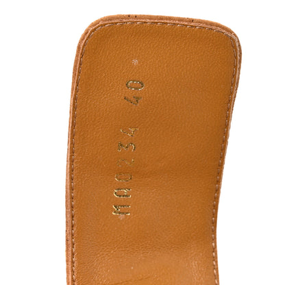 Louis Vuitton Suede Bom Dia Comfort Mule Sandals 40 Camel 9 of 9