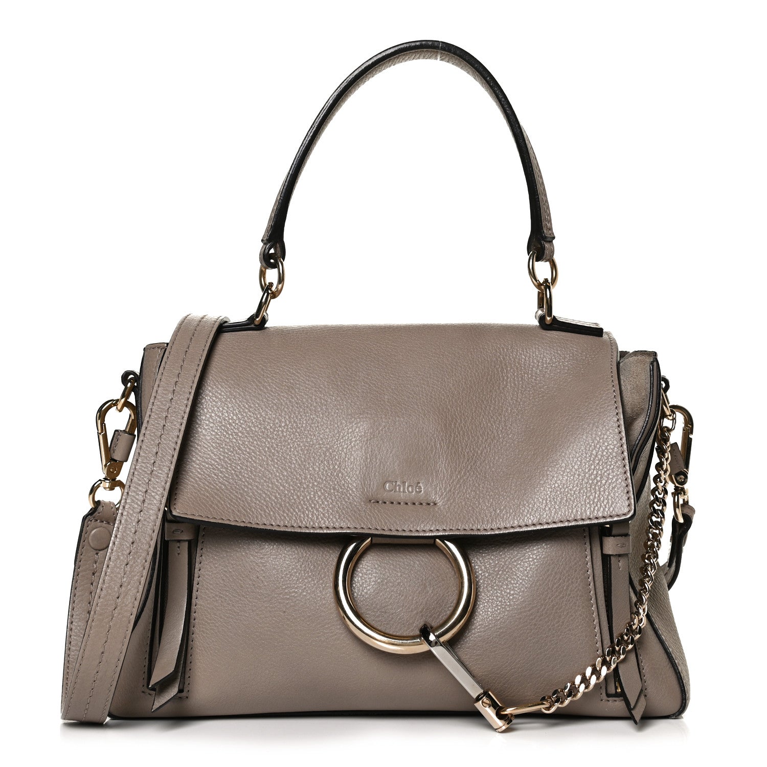 Chloe Calfskin Mini Faye Day Shoulder Bag Motty Grey 1 of 12