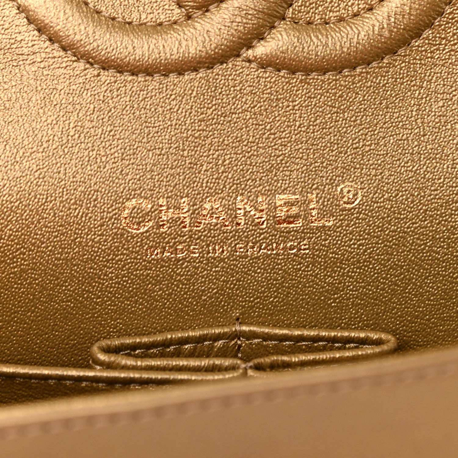 Chanel Metallic Lambskin Quilted Egyptian Amulet Medium Double Flap Gold 6 of 13
