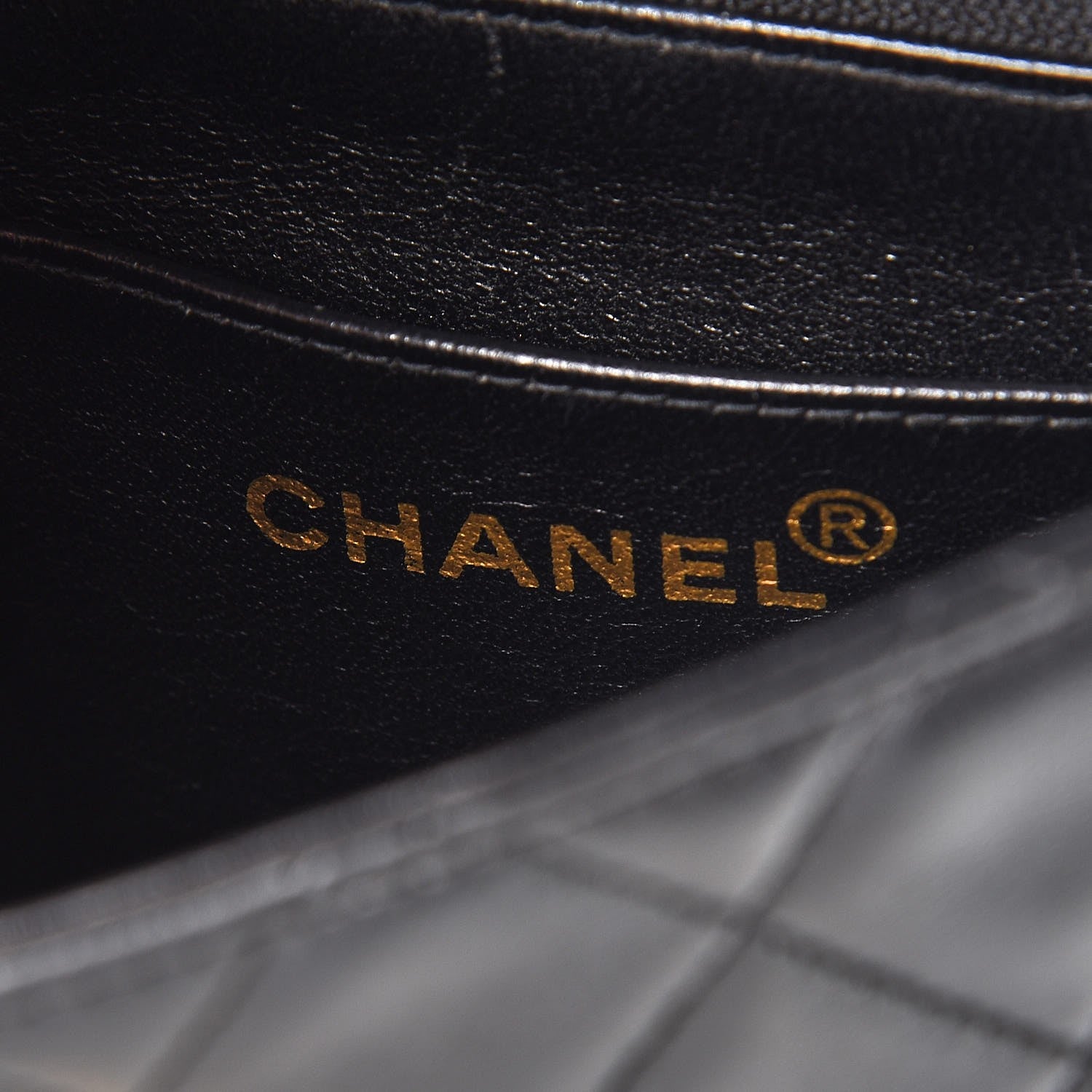 Chanel Lambskin Quilted Mini Square Flap Black 7 of 9