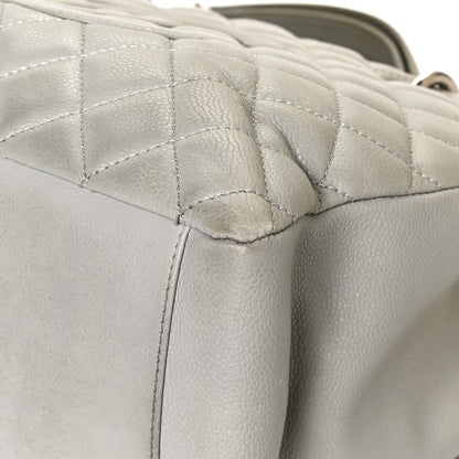 Chanel Caviar Quilted Grand Shopping Tote GST Light Grey 11 of 12