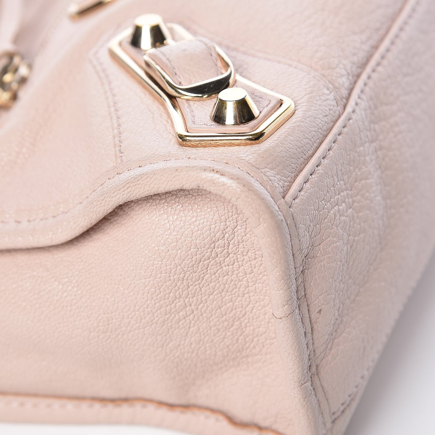 Balenciaga Chevre Gold Metallic Edge Hardware Mini City Rose Aubepine Bois de Rose 12 of 18