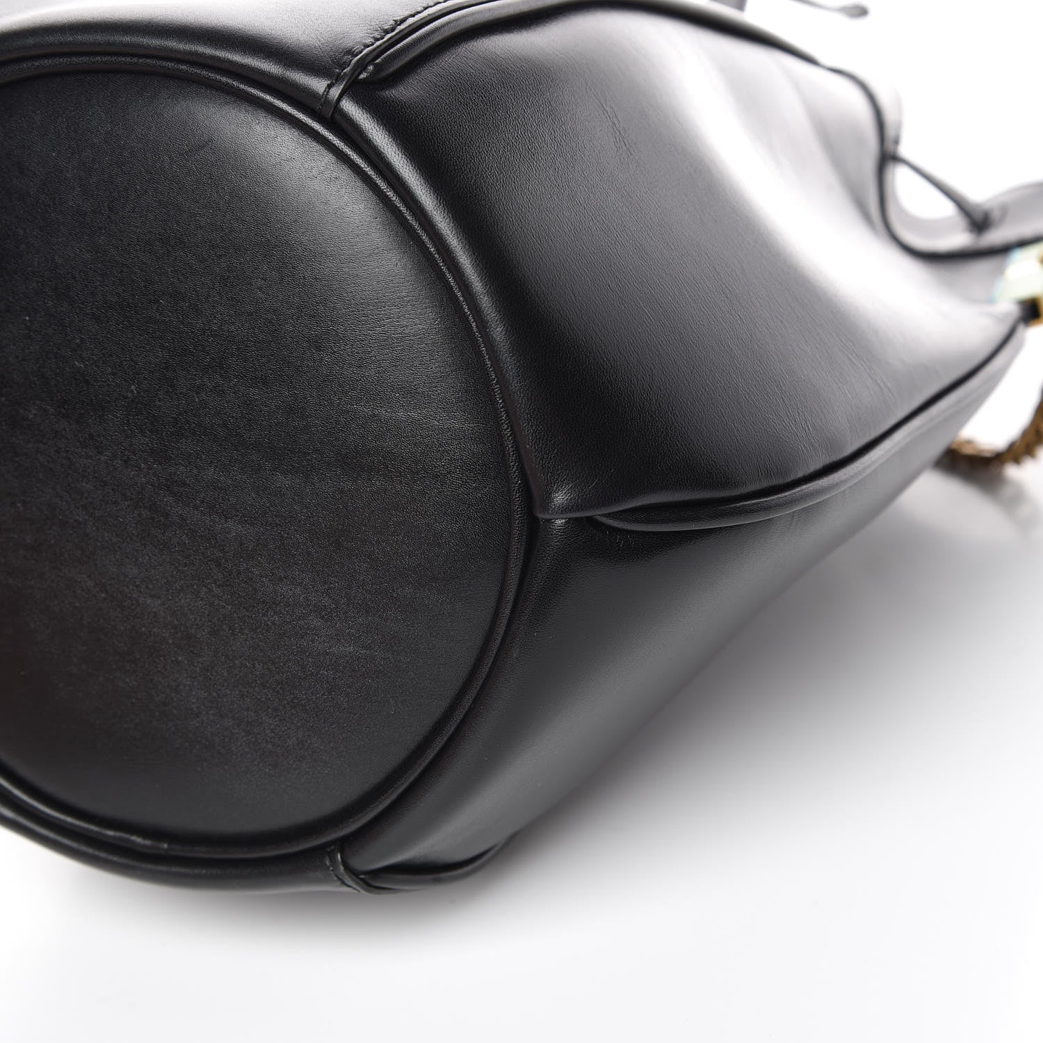 Saint Laurent Smooth Calfskin Small Talitha Bucket Bag Black 9 of 9