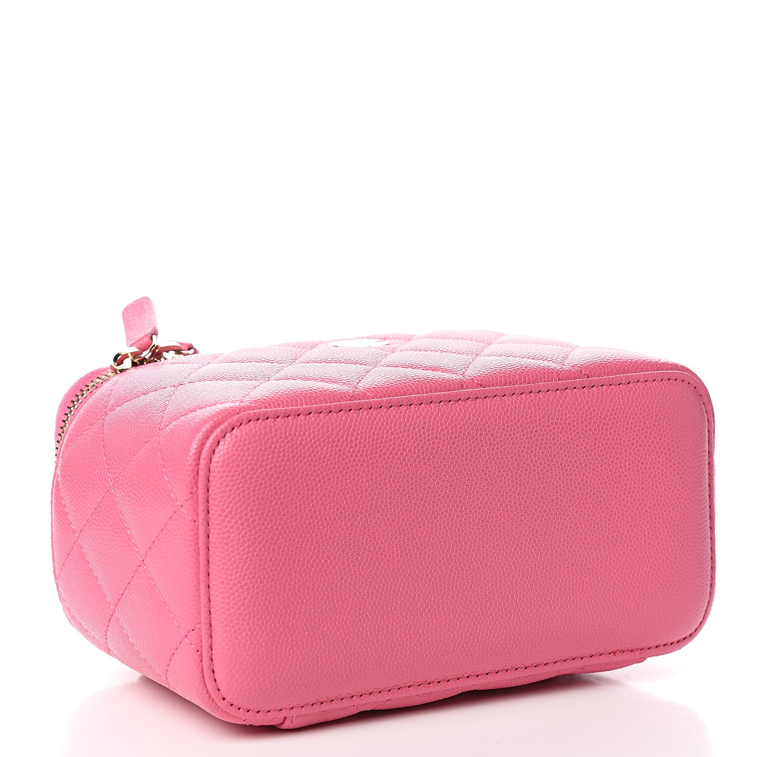 Chanel Caviar Quilted Small Vanity Case With Chain Pink 3 of 9