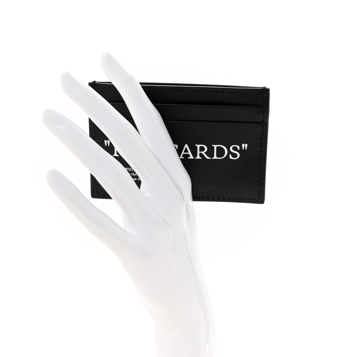 Off-White Calfskin For Cards Card Holder Black 2 of 7