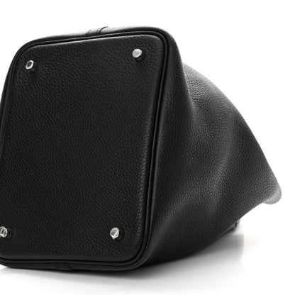 Hermes Taurillon Clemence Picotin Lock 22 MM Black 10 of 11