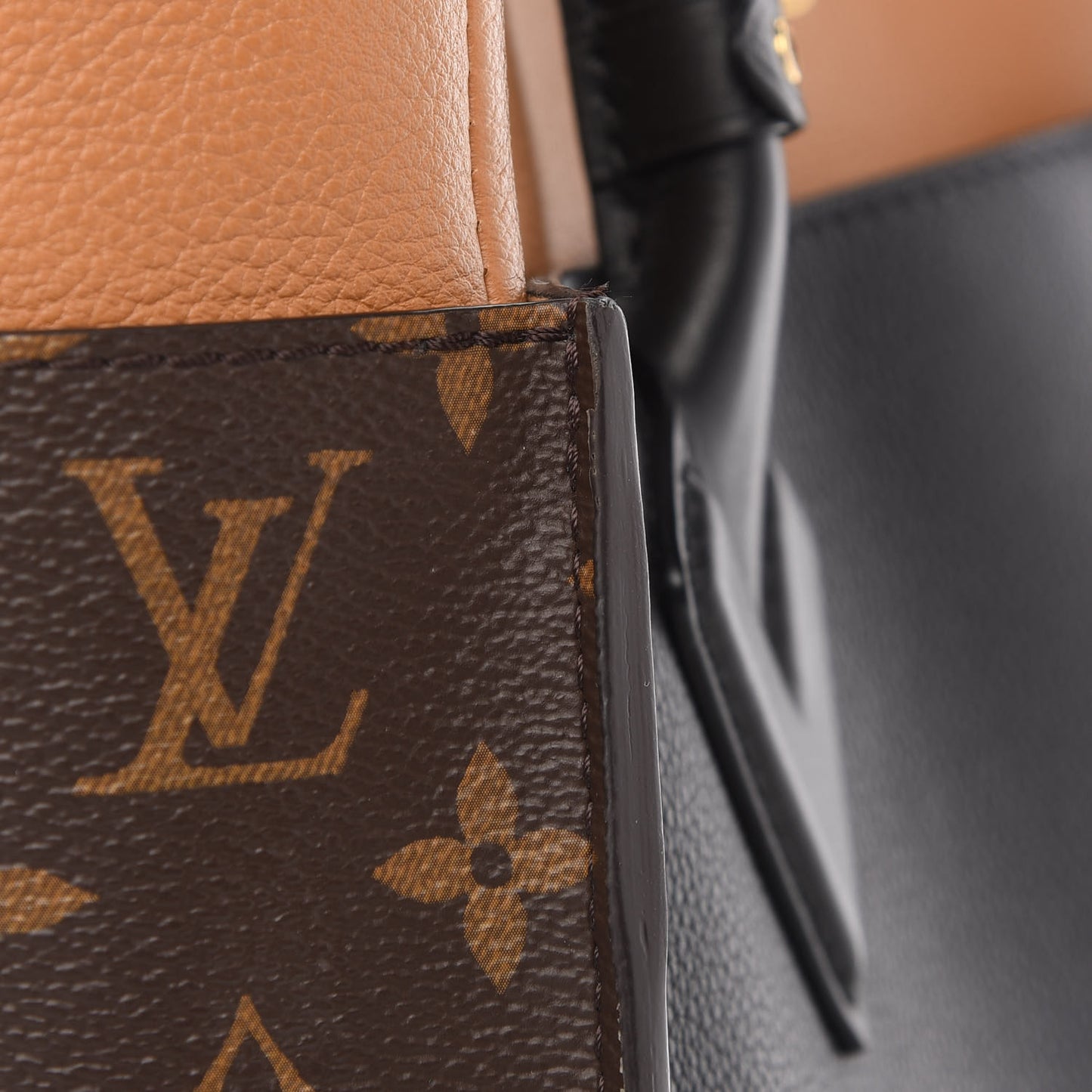 Calfskin Monogram On My Side Black