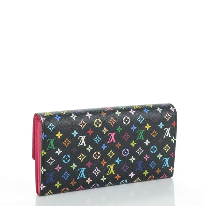 Louis Vuitton Monogram Multicolor Sarah Wallet Black Grenade 3 of 8