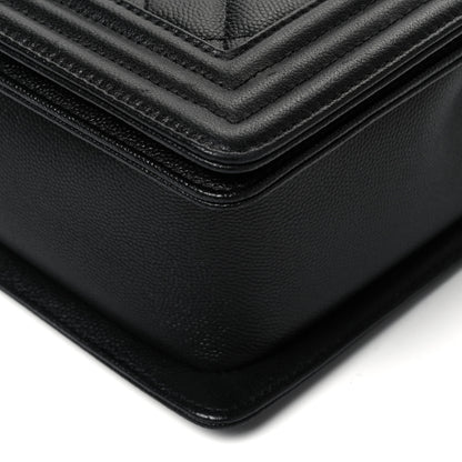 Chanel Caviar Quilted New Medium Boy Flap So Black 9 of 9