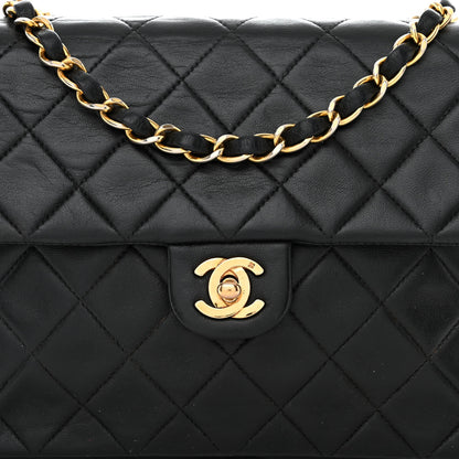 Chanel Lambskin Quilted Small Single Flap Bag Black 9 of 12