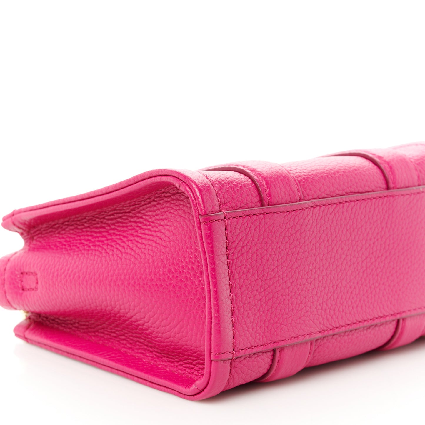 Grained Calfskin Mini The Tote Bag Lipstick Pink