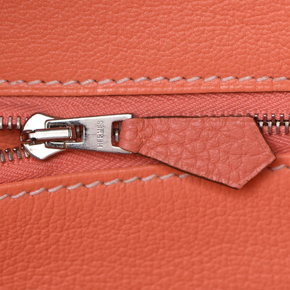 Hermes Taurillon Clemence Birkin 35 Crevette 19 of 36